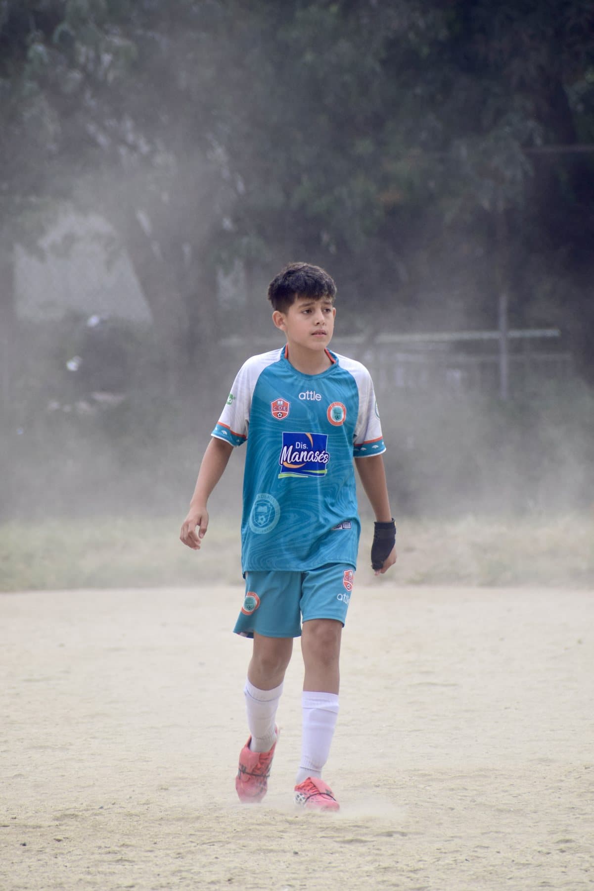 Posada de frente durante un entrenamiento con la Academia