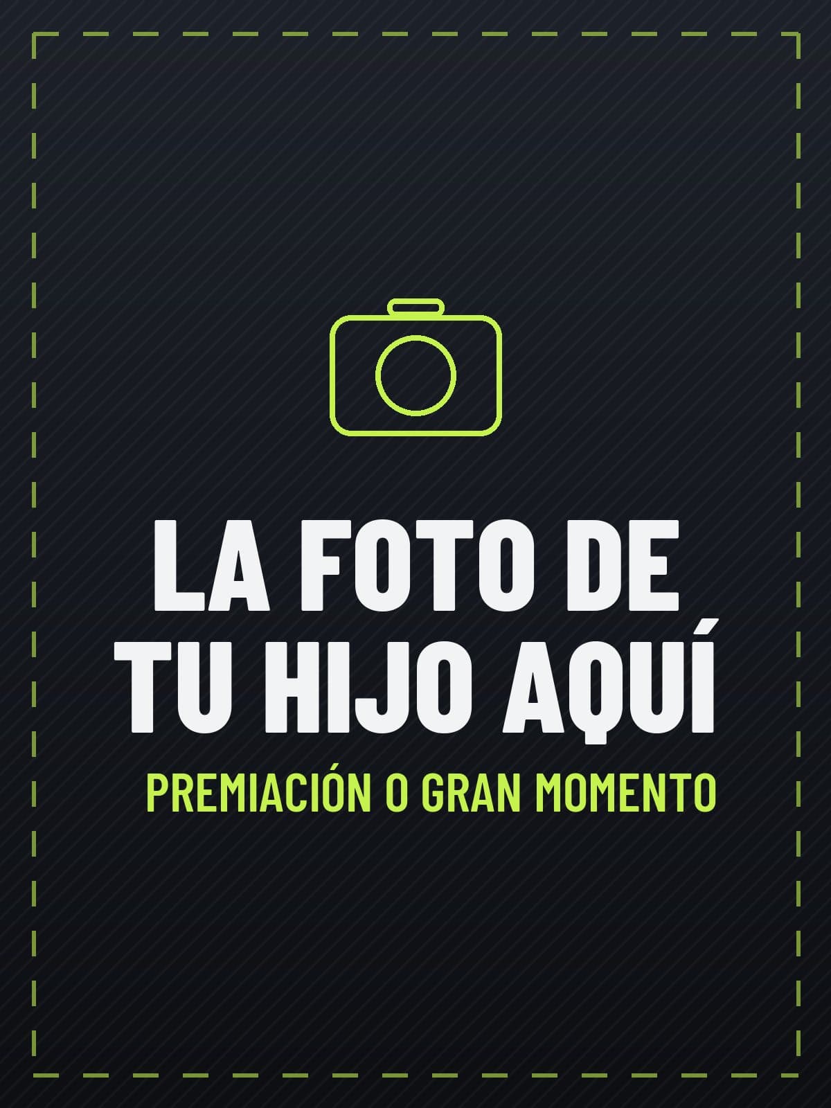 La foto de tu hijo aquí: premiación o gran momento